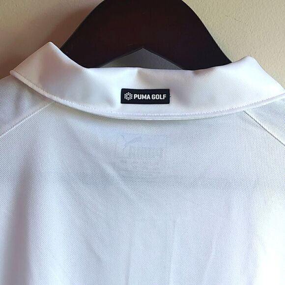 Men's New With Tag Size 4XL Puma Essential 2.0 White Golf Short Sleeve Polo - Picture 5 of 14